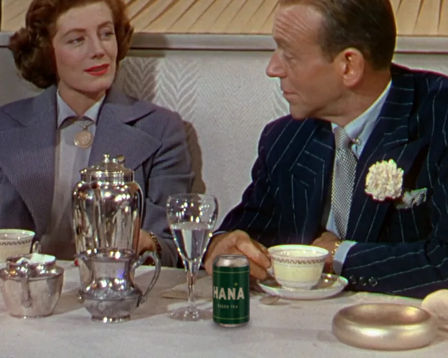 Royal Wedding (1951) restaurant scene with HANA Green Tea